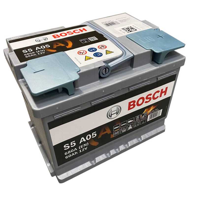 Batteria AGM 60ah Bosch Start-Stop S5 A05